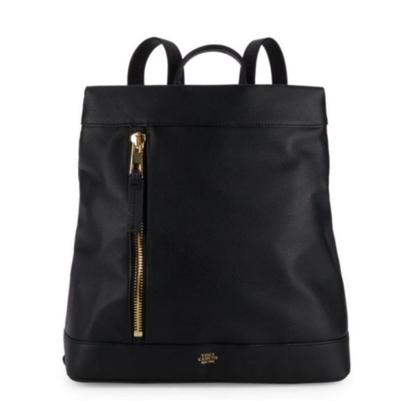 Vince Camuto Handbags - VINCE CAMUTO Black MADOX Leather Backpack NWT